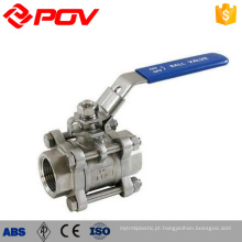 Stainless steel ball valve thread pn63 manual control valve